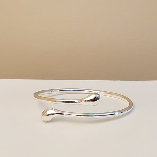 Steel Silver Wrap Bracelet