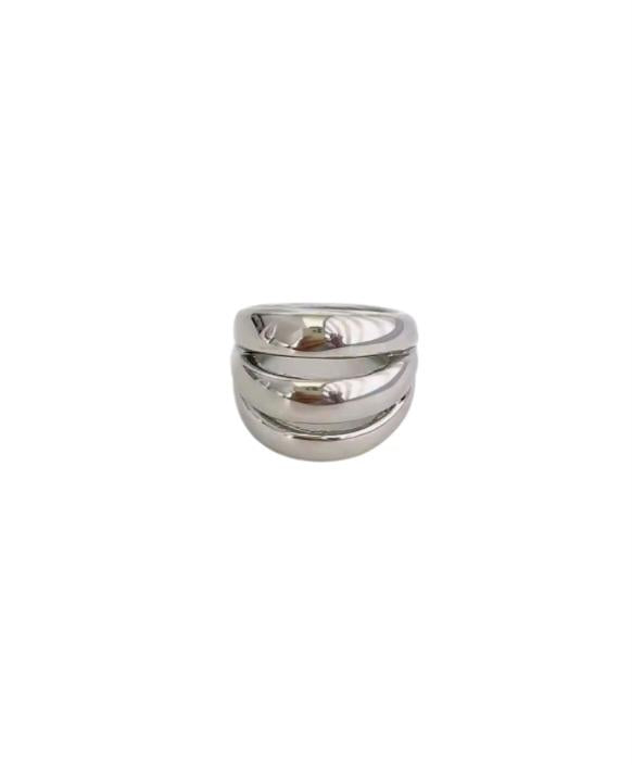 Stainless Steel Chunky Dome Ring
